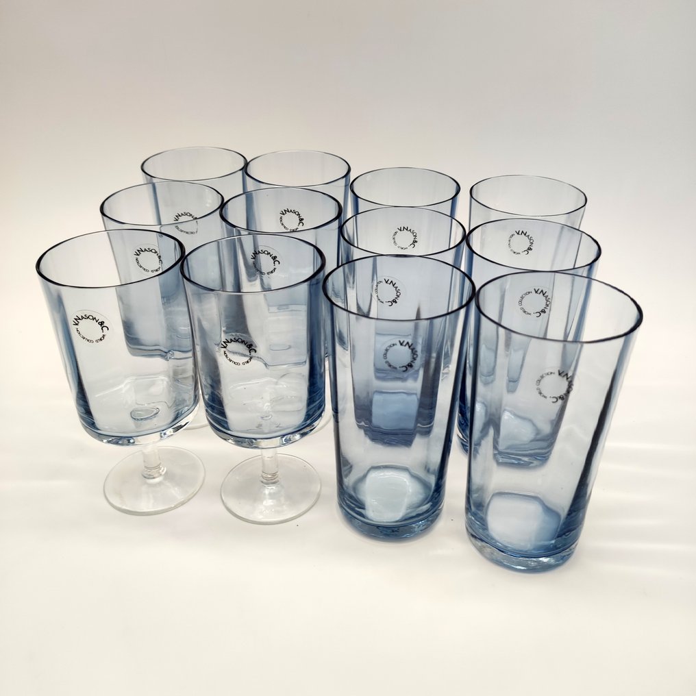 V.Nason&C. - Υπηρεσία ποτού (12) - Τροπική Συλλογή Κόσμου - Γυαλί Murano - Τροπικός #3.2