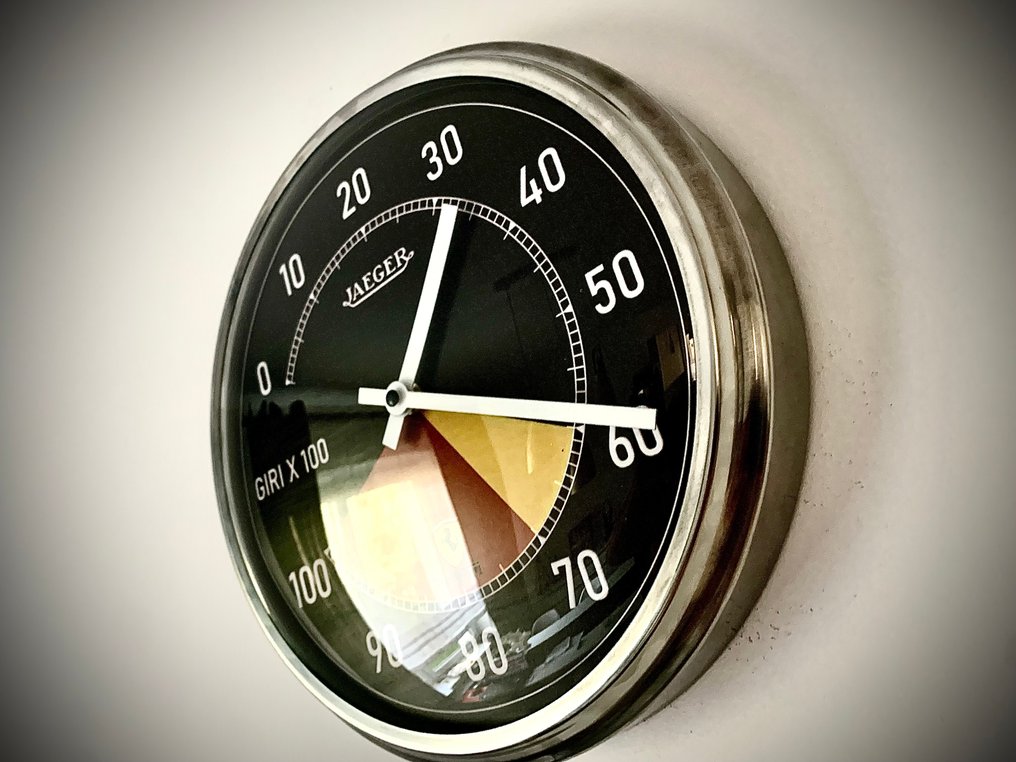 Ρολόι τοίχου με ταχύμετρο συλλέκτη – Αφιέρωμα Ferrari 250 Testa Rossa -  Vintage Μέταλλο, Γυαλί, Πλαστικό - 2010-2020 - Ρολόι τοίχου Ferrari #4.3