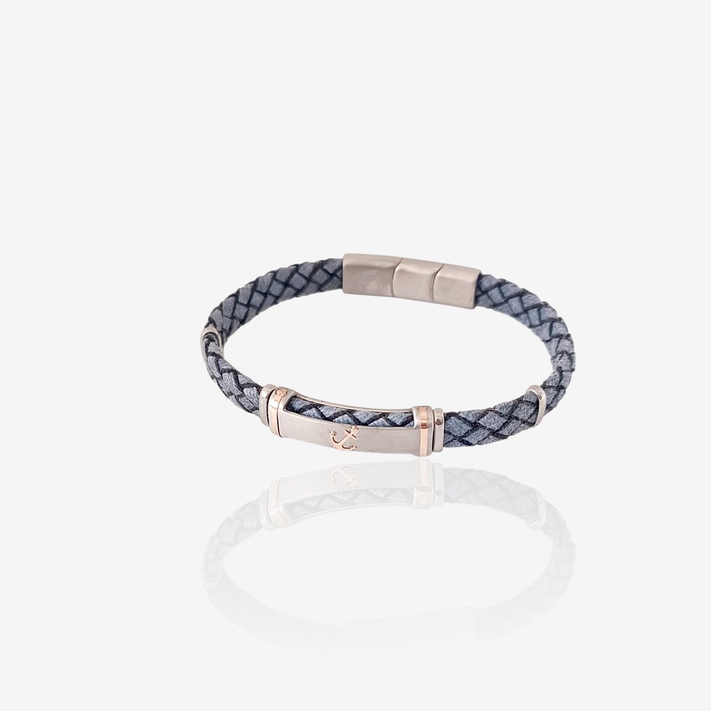 Other brand - 18 克拉 - 基础手链，采用手术不锈钢制作, 玫瑰金 - 手鈪 - 意大利制造 #1.0