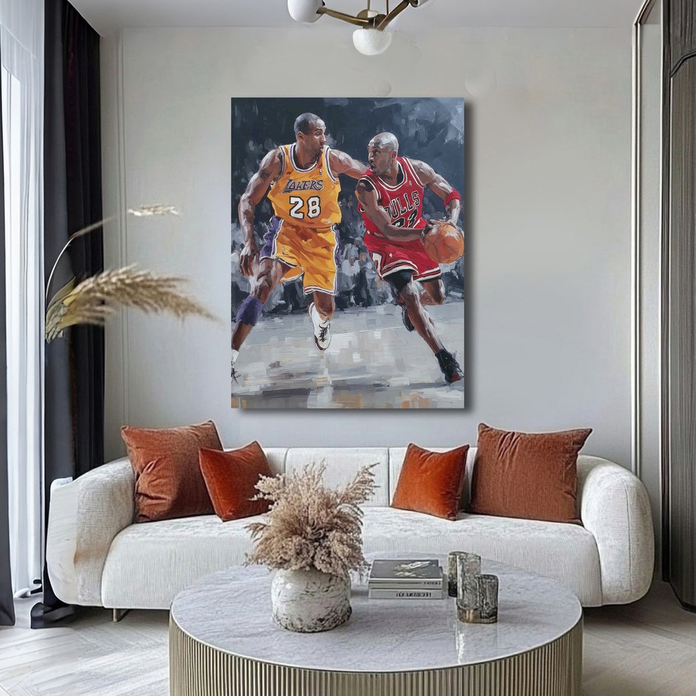 Canvas Fit - Alberto Ricardo - Herederos del Aire: Kobe Bryant y Michael Jordan, #3.2