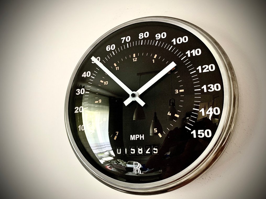 劳斯莱斯 Silver Spirit III — 速度计墙钟 -  老式 金属, 玻璃, 塑料 - 2010-2020年 - Rolls Royce 墙钟 #1.0