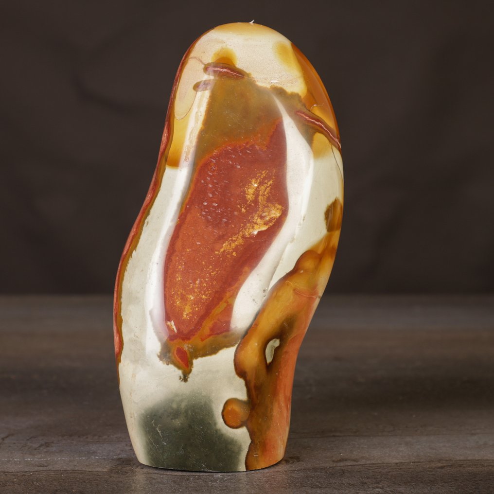 Policrhome Jasper - First Quality Madagascar Jasper – Ornamental Freeform - Height: 173 mm - Width: 90 mm- 1728 g #1.0