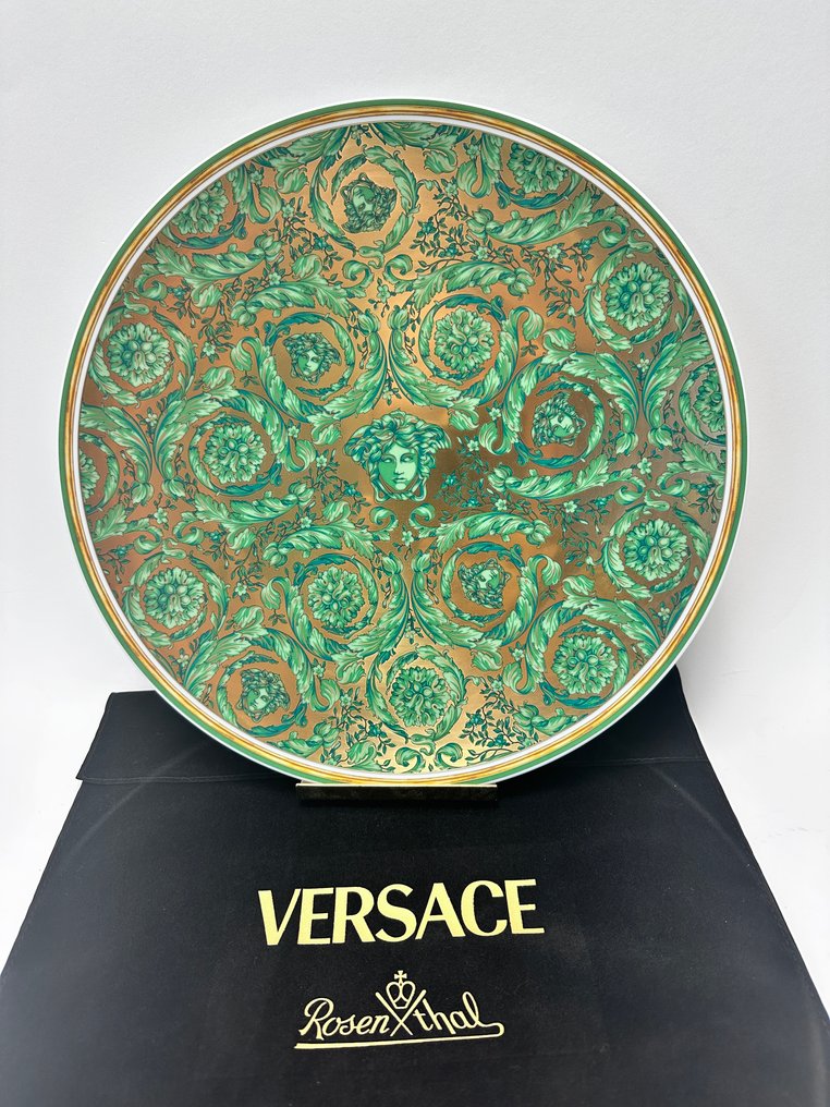 Rosenthal - Versace - Διακοσμητικό πιάτο τοίχου - Medusa Garland green - Πορσελάνη #1.0