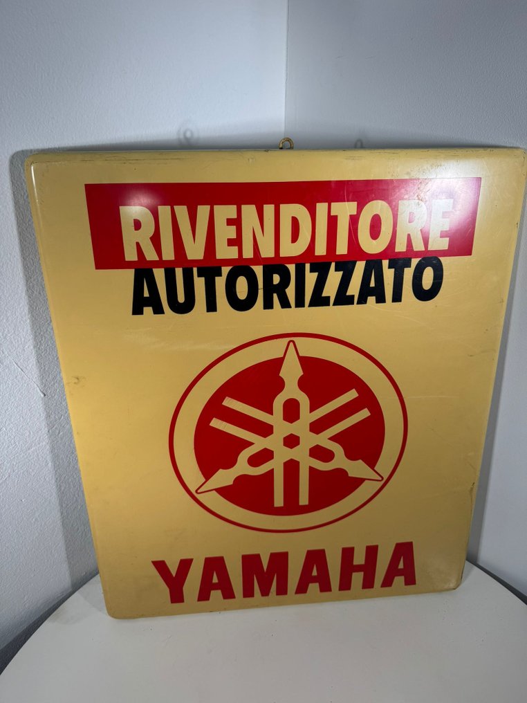 Yamaha - Vintage-Werbetafel Yamaha autorisierter Händler - Werbeschild - Metall #3.2