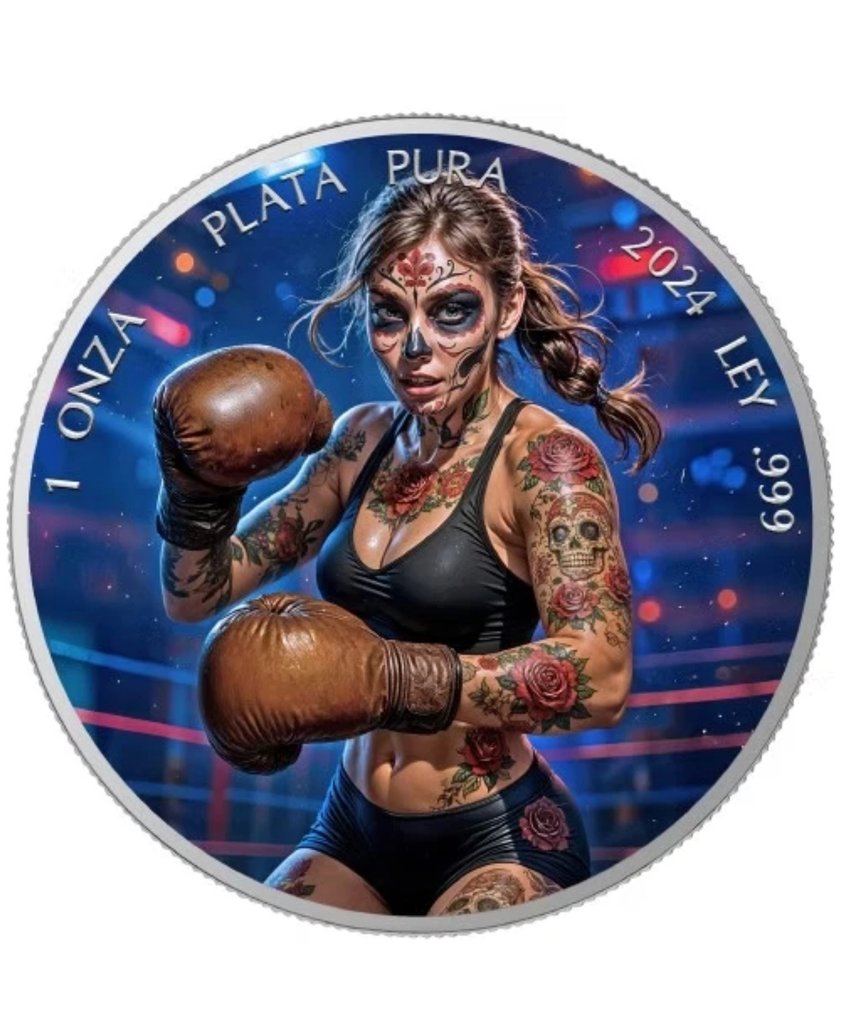 Messico. 1 Onza 2024 Boxer - Dia de los Muertos , 1 Oz (.999) #3.2