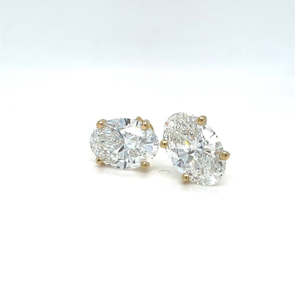 Boucles d'oreilles - 14 carats Or jaune - 5.15ct. tw. Diamant (Cultivé en laboratoire) #4.3
