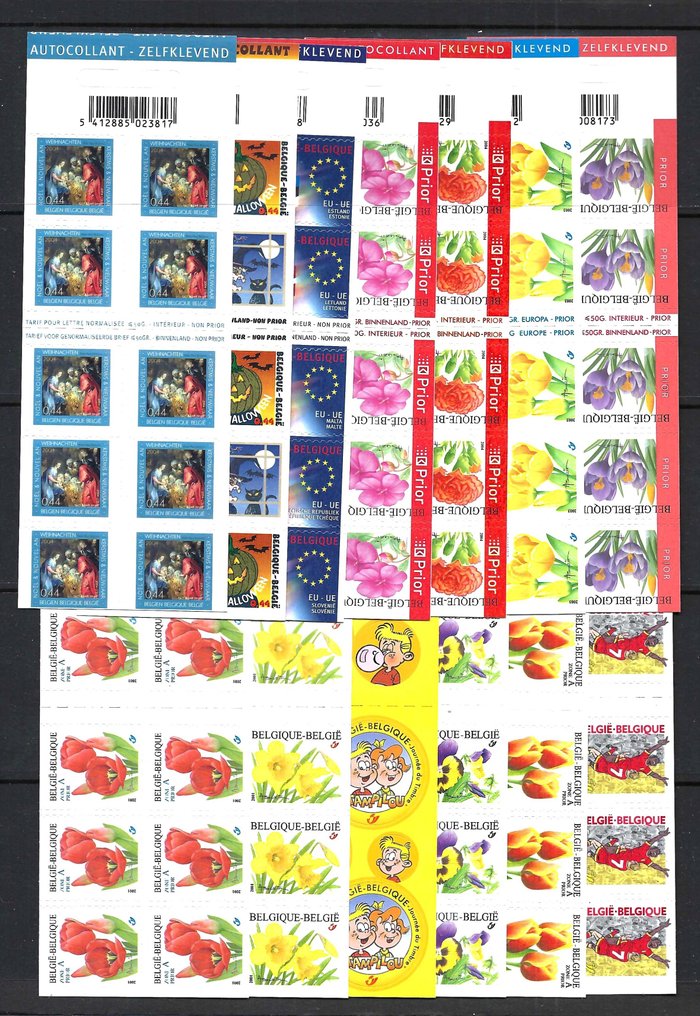 比利時 2000/2004 - 根據 Davo C8/C13 表格製作的郵票小冊子 #1.0