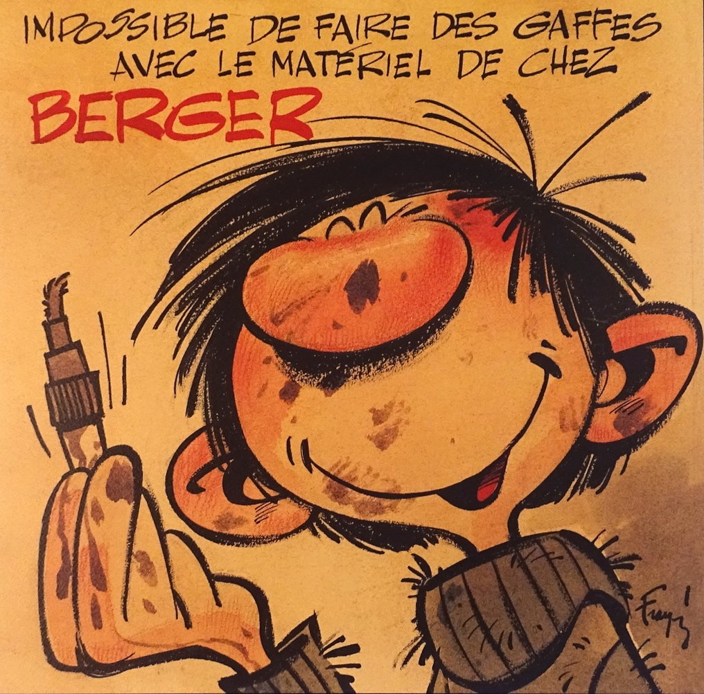 Franquin, André - 1 Offset Print - Gaston - Berger #2.1