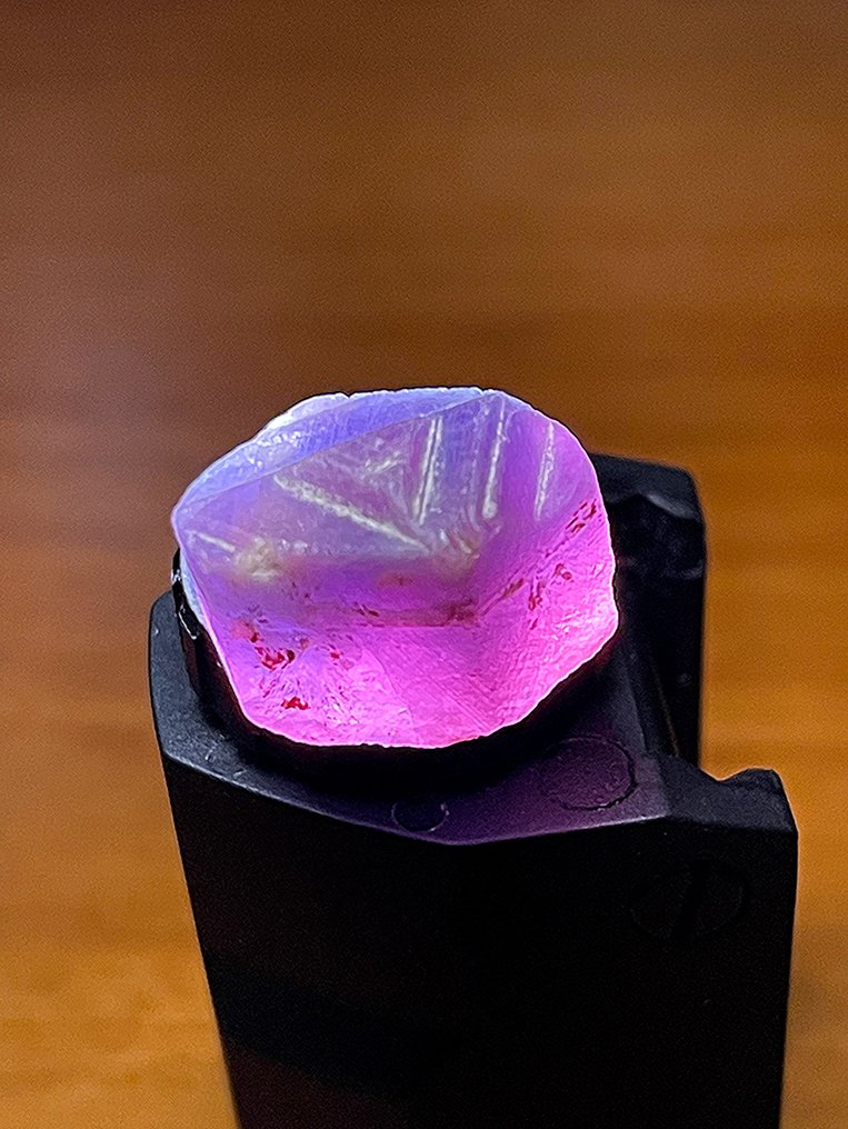 Safir Ovanlig helkristall Padparadscha safir. Original, 100 % speciellt stycke. 45 karat. - Höjd: 18 mm - Bredd: 13 mm- 9 g #4.3