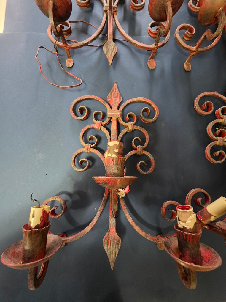 Fali lámpatest - kovácsoltvas #2.1