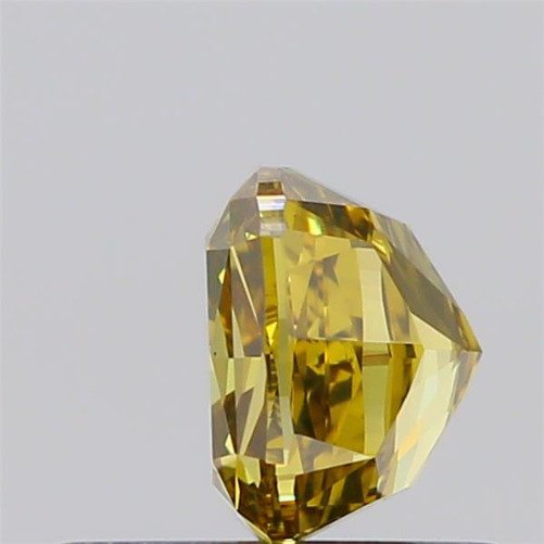 1 pcs Gyémánt (Természetes színű) - 0.61 ct - Párna - Fancy deep Barnás, Zöldes Sárga - SI1 - Amerikai Gemmológiai Intézet (GIA) #2.1