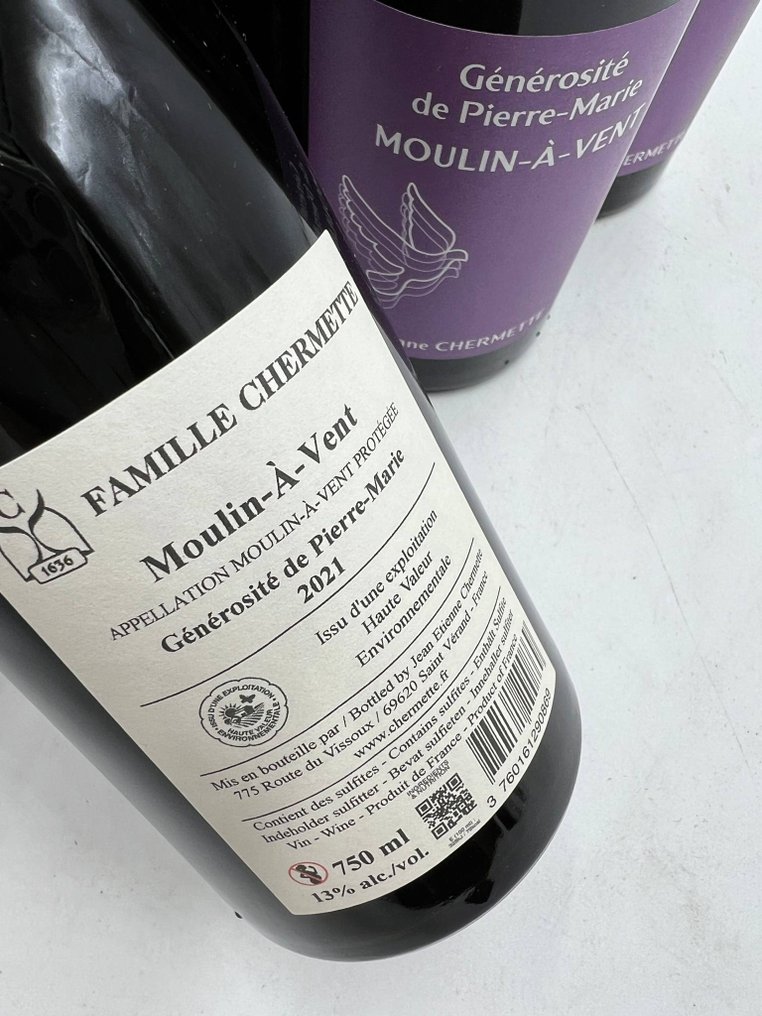 2021 Famille Chermette Génerosité de Pierre Marie - Moulin-à-Vent - 6 Bottles (0.75L) #2.1
