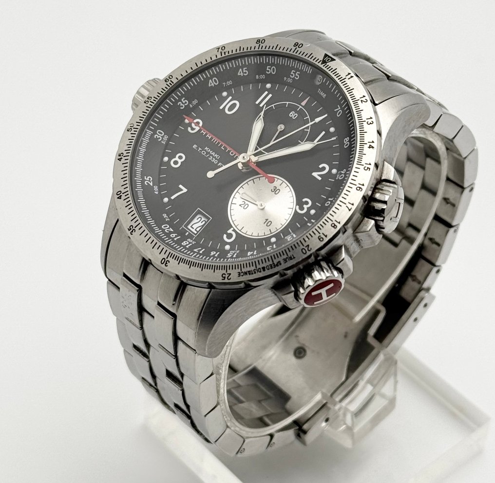 Hamilton - Khaki aviation ETO chronograph - Ingen reservasjonspris - H776120 - Herre - 2000-2010  #1.0