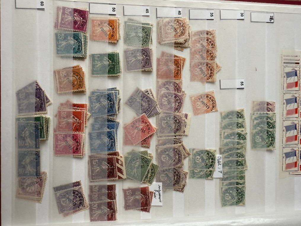 法国  - 收藏/库存“Préoblitérés、军事特许经营、解放”，全新，价值巨大 #2.1