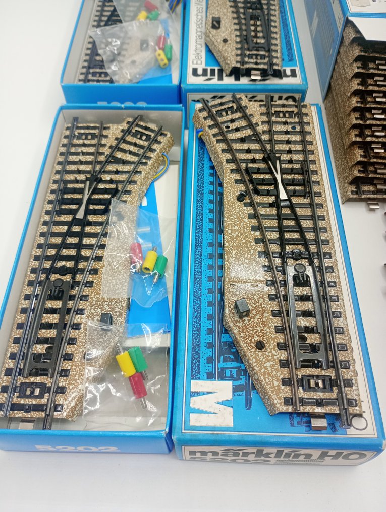Märklin H0 - 5202/5206/5106 - Model train tracks (58) - M tracks - Tracks and turnouts #2.1