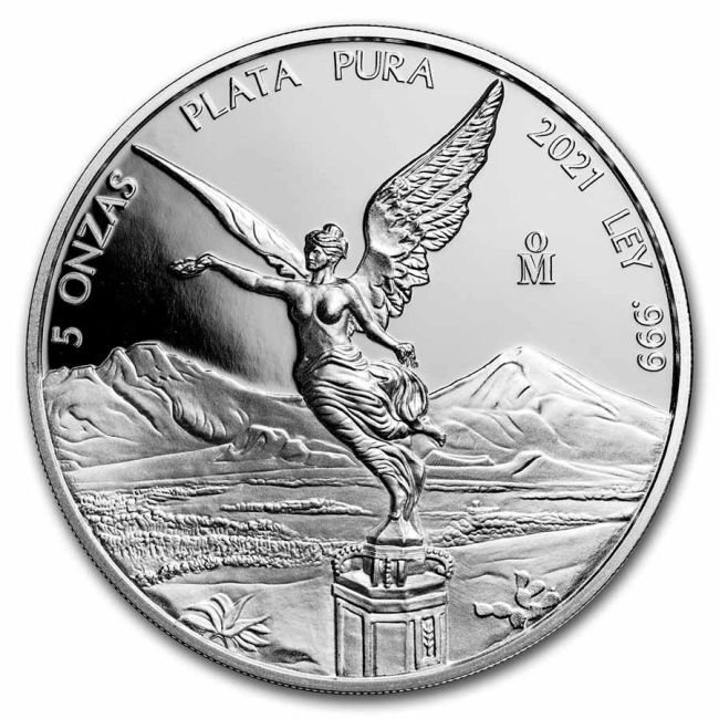 Messico. 2021 Mexican Libertad Magnificent 7-Coin Proof Set in Wooden Box RARE (w/ Luxury Box and #2.1