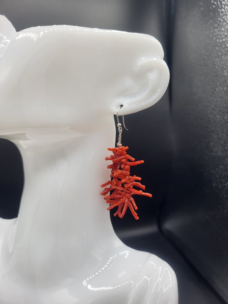 Red Coral Κοράλλι - Orecchini corallo (χωρίς τιμή ασφαλείας) #1.0