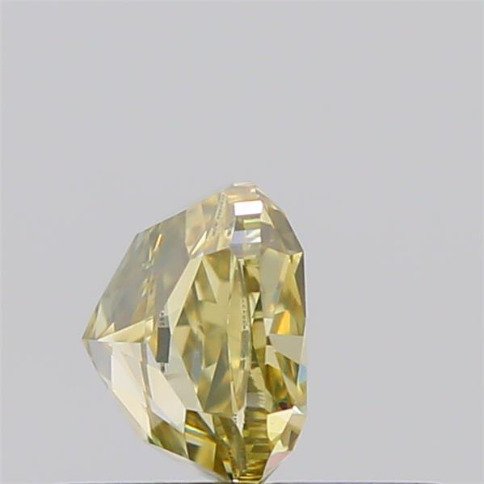 1 pcs 钻石  (天然色彩的)  - 0.48 ct - 枕形 - Fancy 稍帶棕色的, 稍帶綠色的 黄色 - SI1 微内含一级 - 美国宝石研究院（GIA） #1.0