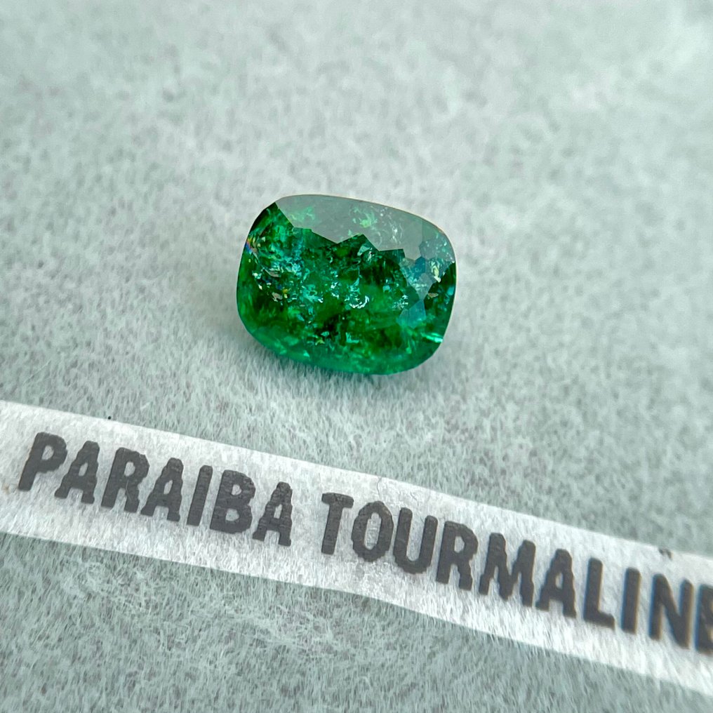 1 pcs  绿色 帕拉伊巴碧玺  - 1.89 ct - 美国宝石研究院（GIA） - 稀有的巴西帕拉伊巴 #1.0