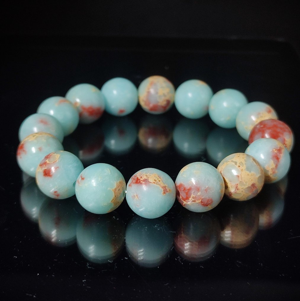 Όμορφο βραχιόλι Καραϊβικής από χαλαζία σε κουτί δώρου, δωρεάν αποστολή. - Βραχιόλι #4.3