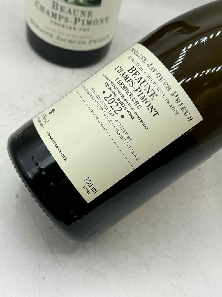 2022 Domaine Jacques Prieur "Champs-Pimont" - Beaune 1er Cru - 2 Flasker (0,75 L) #2.1