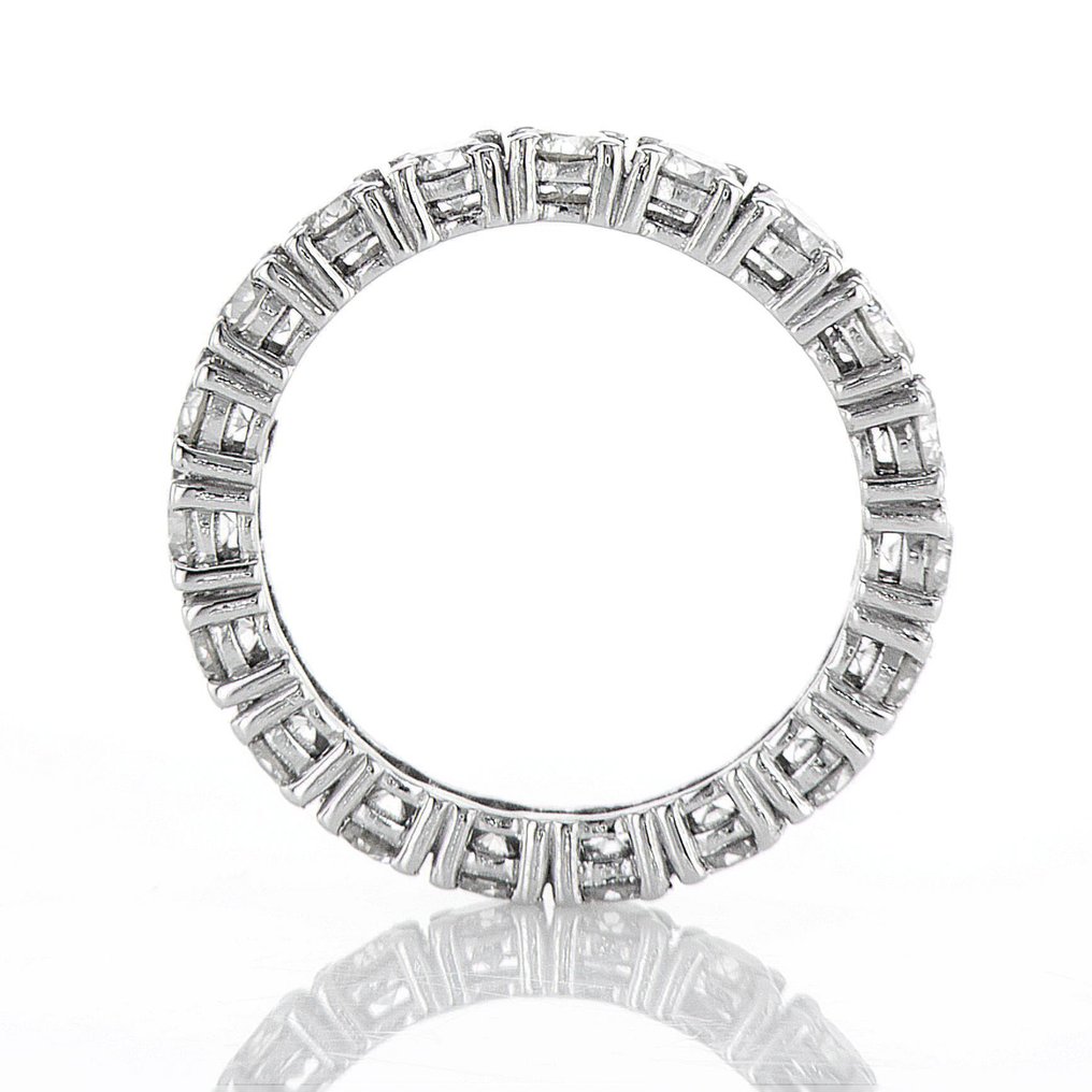 沒有保留價 - 戒指 - 14 克拉 白金 - 2.36ct. tw. 鉆石 (天然) - D-G COLOR VS-SI #4.3