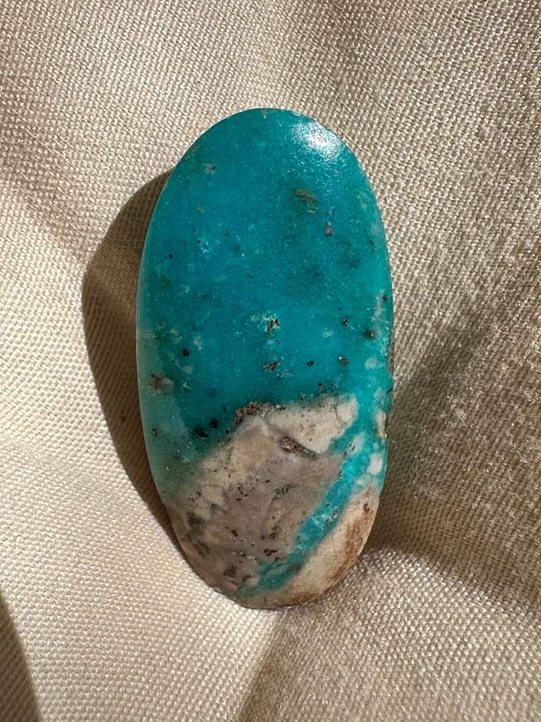 Τυρκουάζ Υπέροχο Τουρμαλίνης Νισαμπούρ 37,60 Ct. Μεγάλο υπέροχο κομμάτι. Ποιότητα λίθου! - Ύψος: 35 mm - Πλάτος: 16 mm- 7.52 g #4.3