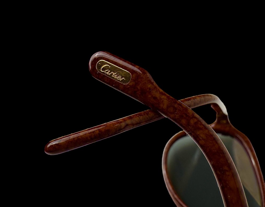Cartier - Vitesse vintage 58-15 sunglasses lenti originali - Sonnenbrille #2.1