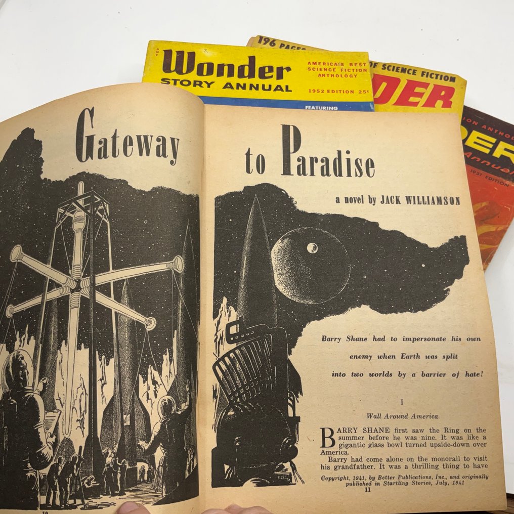 珍品 パルプ雑誌 WONDER STORIES 1952年　SF 珍品 パルプ雑誌 WONDER STORIES 1952年 SF 珍品 パルプ雑誌