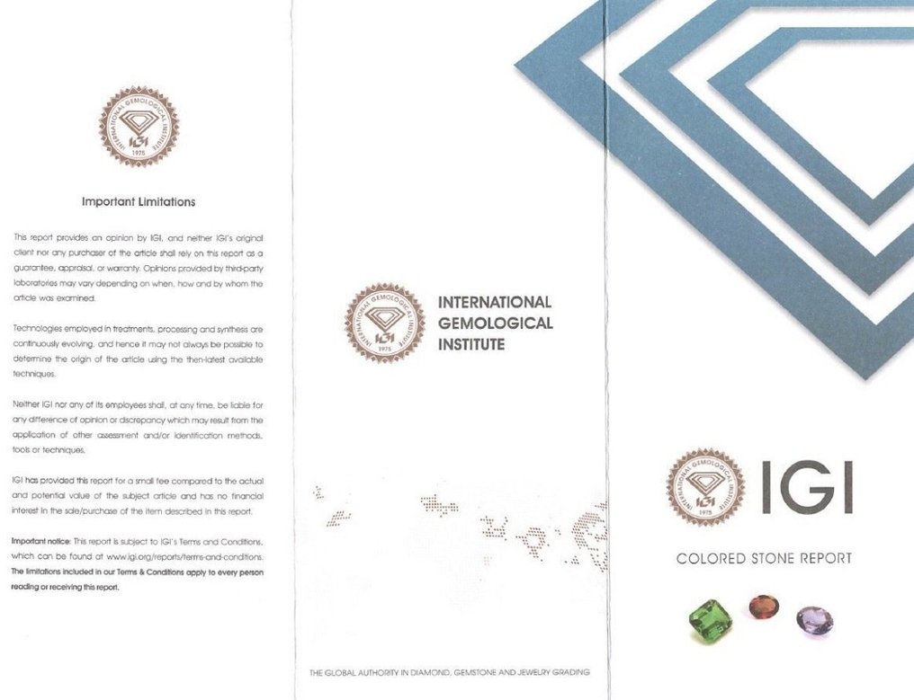 沒有保留價 - 1 pcs 黃色, 綠色, 棕色, 紫色 水鋁石 - 4.09 ct - 國際寶石學院(International Gemological Institute (IGI)) - 变色 Zultanite #4.3