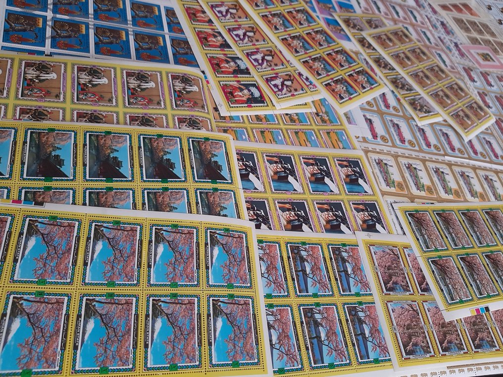 全球 1968/1984 - 世界主题块/表格#4，动物群，交通，民族服饰 - Michel 1000+ EUR #1.0