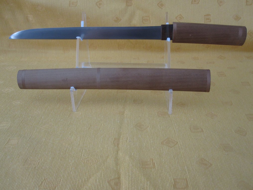 武士刀 - 日本 - 古老的日本平造刀，签名为兼定（Kanesada 兼定）。 #2.1