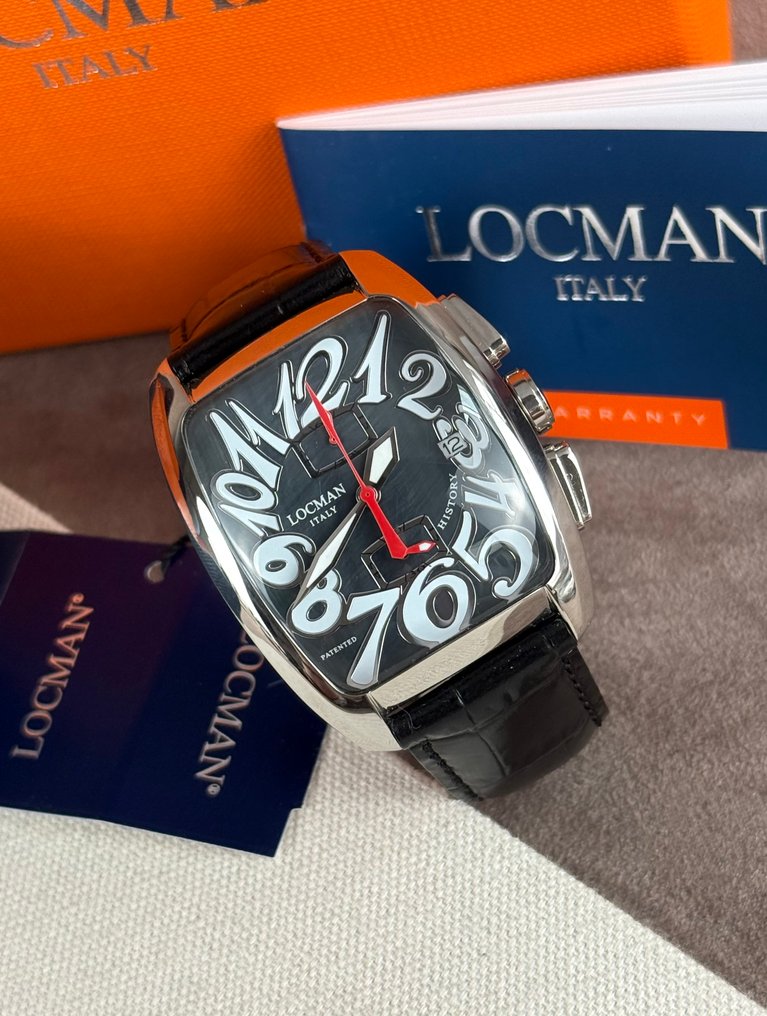 Locman - History Chronograph Date Black/White - Nincs minimálár - 487N00MKNWH0PSK - Férfi - 2020+  #1.0