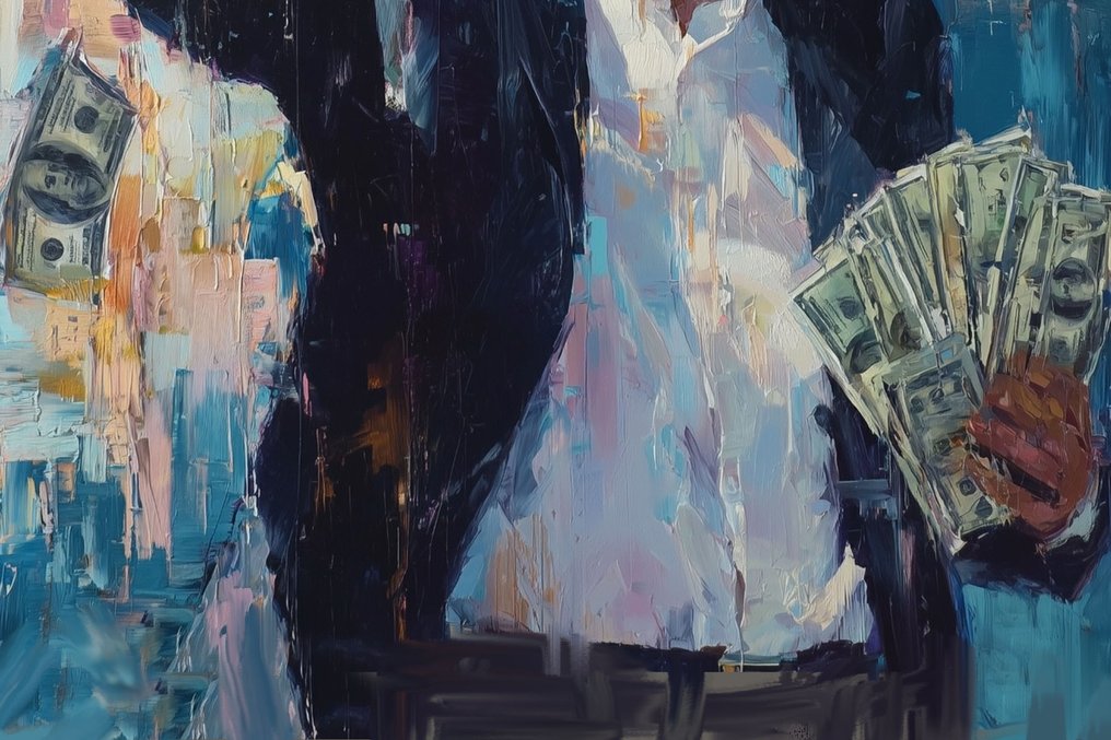 Canvas Fit - Alberto Ricardo - El Lobo de Wall Street: ambición en colores" #2.1