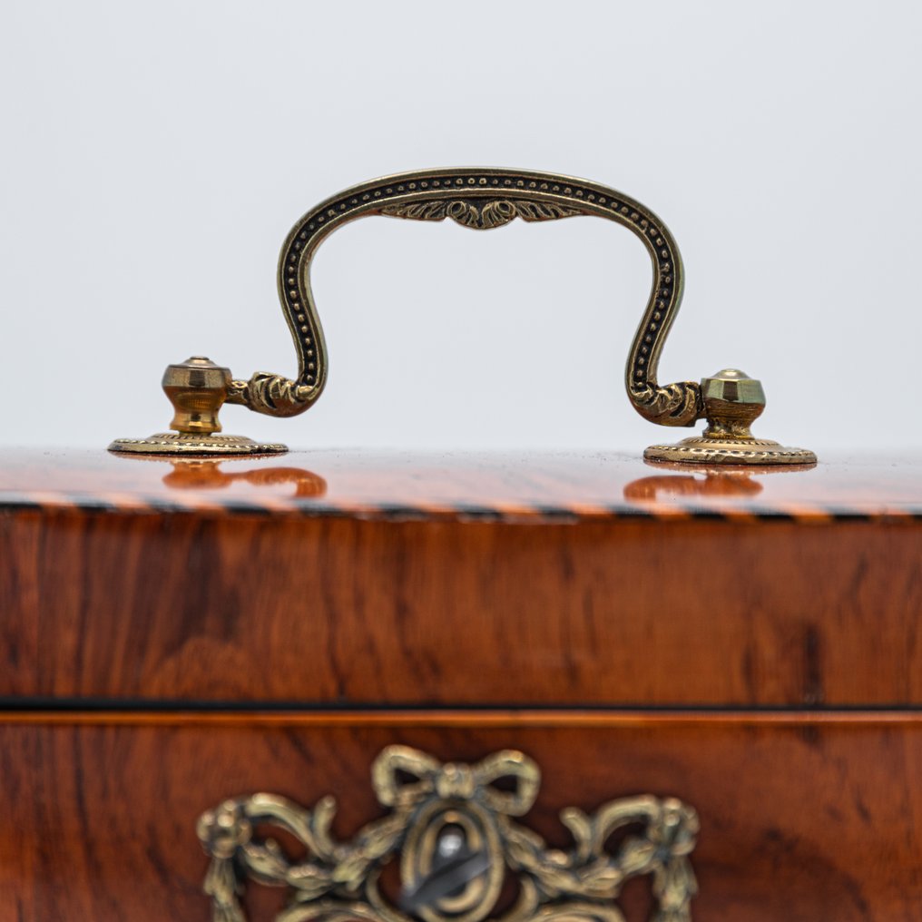 Tea caddy/ doboz - Szaténfa, Puszpángfa, Diófa #3.2