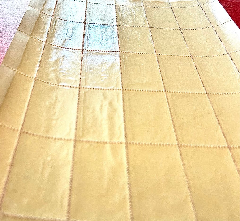 法国 1945 - 非常漂亮的BERCK Burelé 50法郎航空贴纸完整叶子。 #4.3