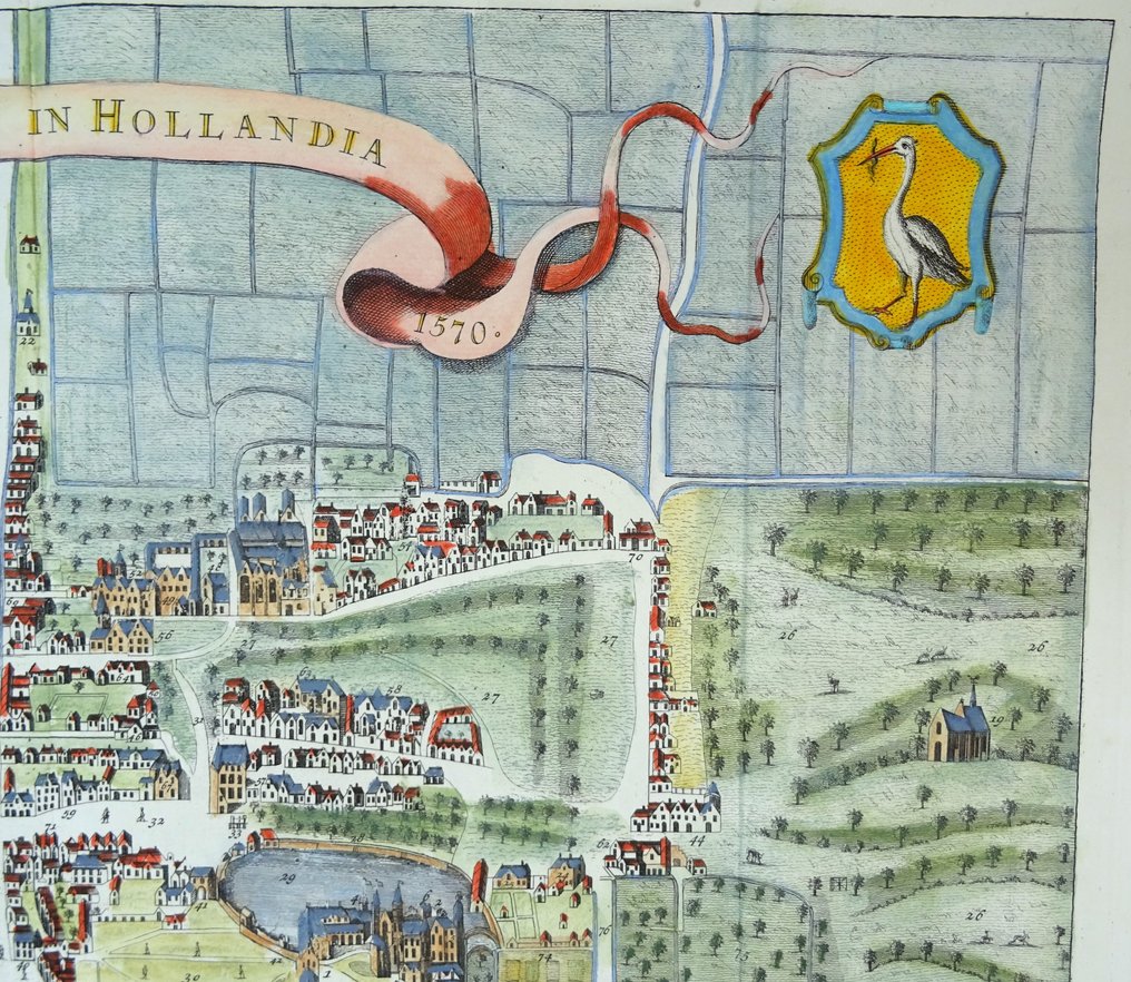 Netherlands - The Hague; Reinier Boitet - Haga-Comitis in Hollandia 1570 / Aenwysinge van ´s Hage, als die was anno 1570 - 1721-1750 #4.3