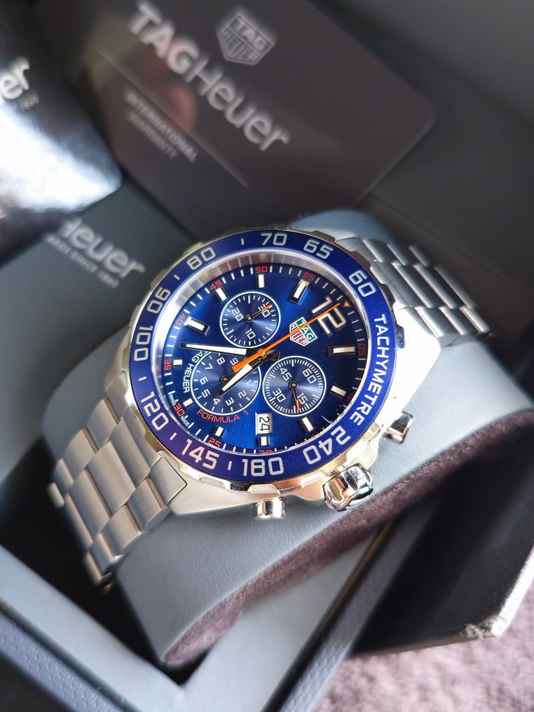 TAG Heuer - Formula 1 Chronograph Beautifule Blue / Descontinued 2020 Full set - Ingen reservasjonspris - CAZ1014 .WTE3205 - Herre - 2020 #2.1