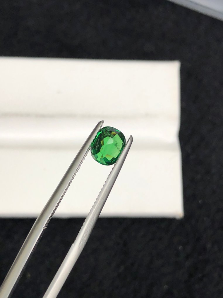沒有保留價 - 1 pcs  綠色 沙弗來石  - 1.07 ct - 國際有色寶石協會 (ICA GemLab) #1.0
