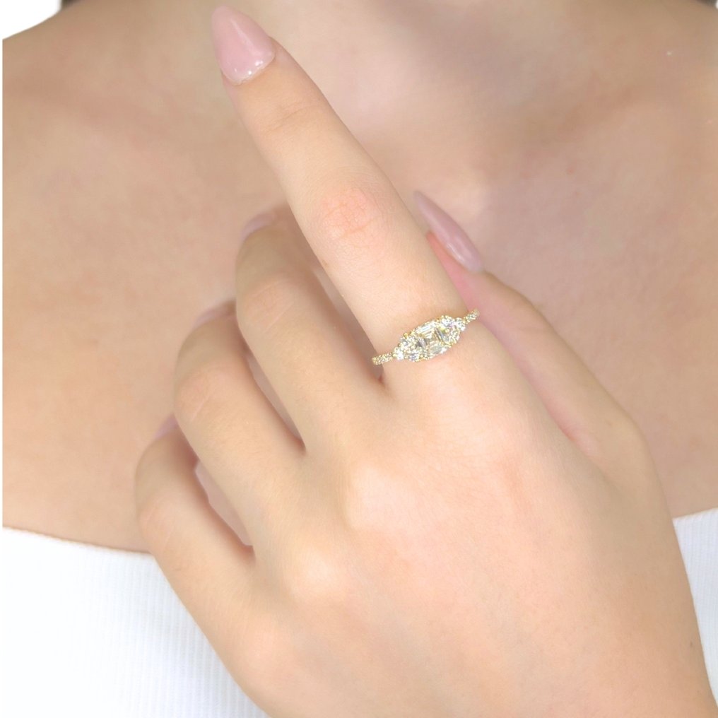 戒指 - 18K包金 黄金 - 1.36ct. tw. 钻石 (天然) - 钻石 #3.2