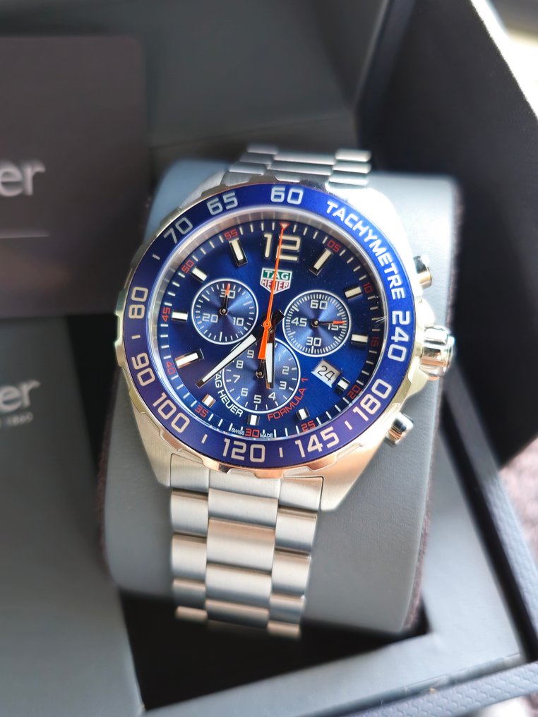 TAG Heuer - Formula 1 Chronograph Beautifule Blue / Descontinued 2020 Full set - Ingen reservasjonspris - CAZ1014 .WTE3205 - Herre - 2020 #1.0