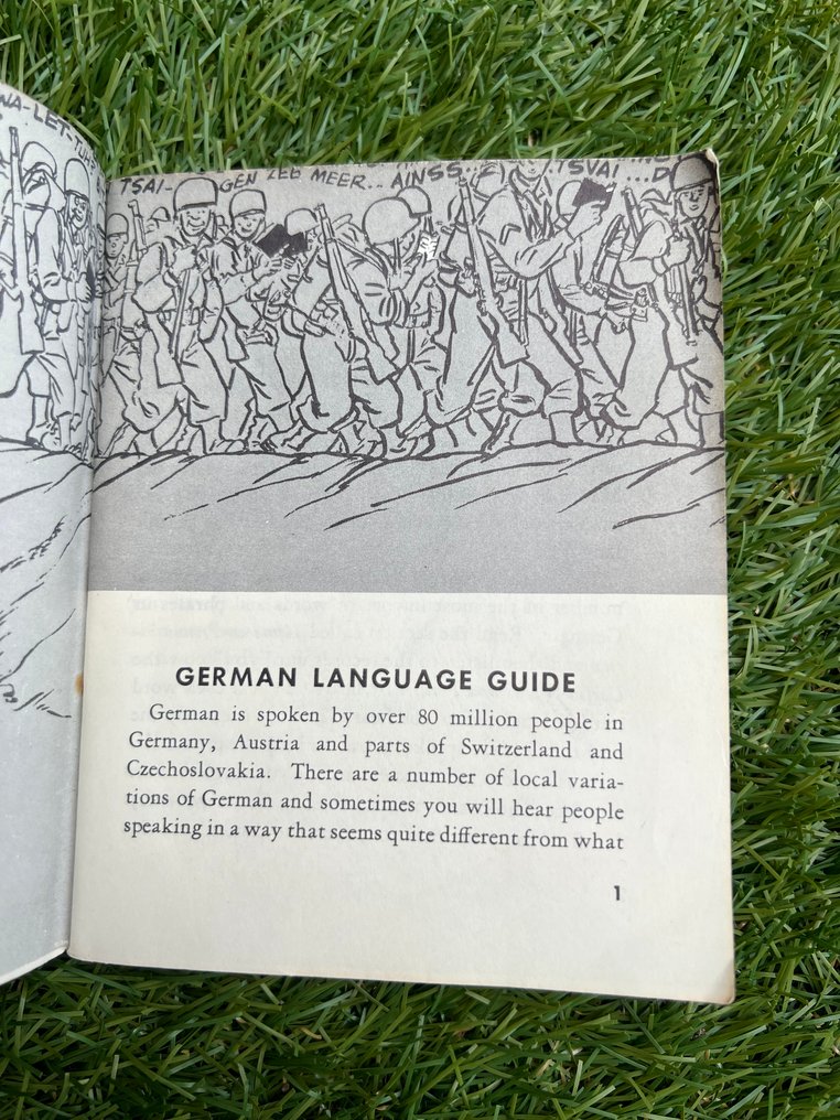 US Army Soldiers German Language Guide - Infantry - Army - POW - Funny cartoons - 1943 #1.0