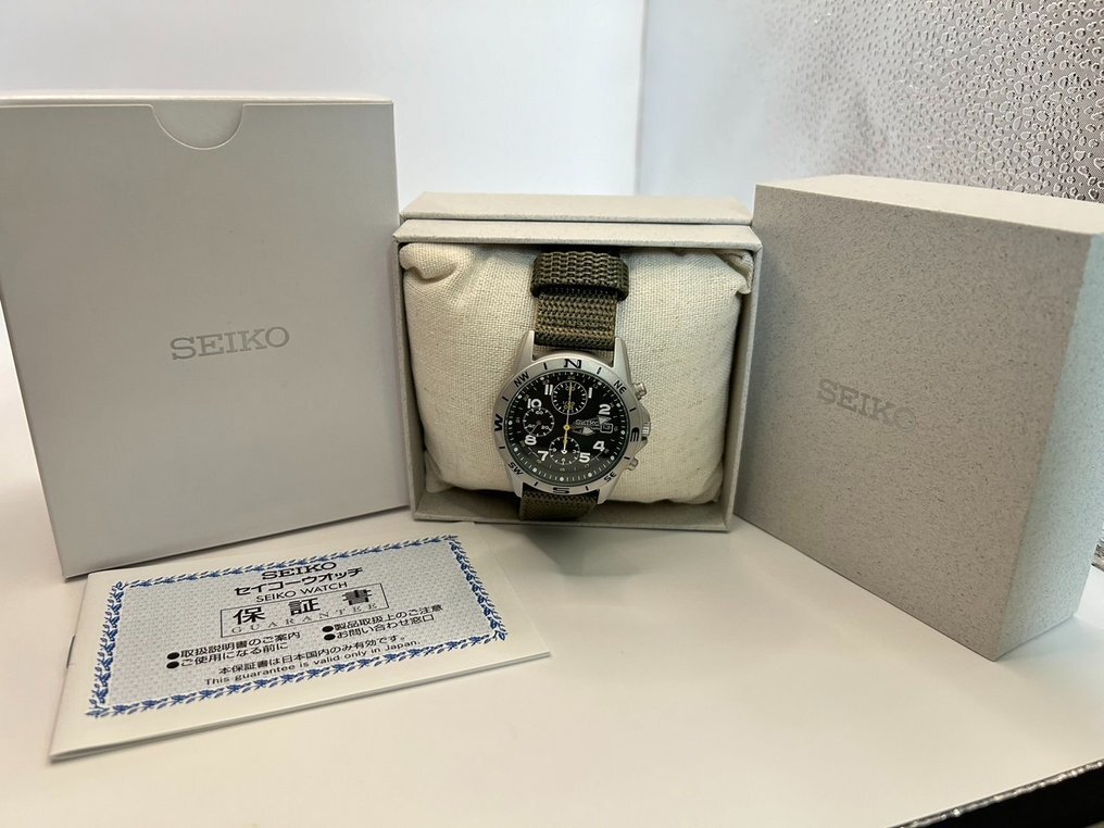 SEIKO 5, CHRONO MILITARY - NEW, BOX, CARD - No reserve price - SND - Men - 2025 #4.3