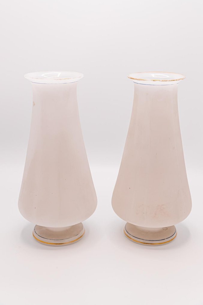 Vasos do século XIX, vidro opalino - Vidro opalino - 1850-1900 #4.3