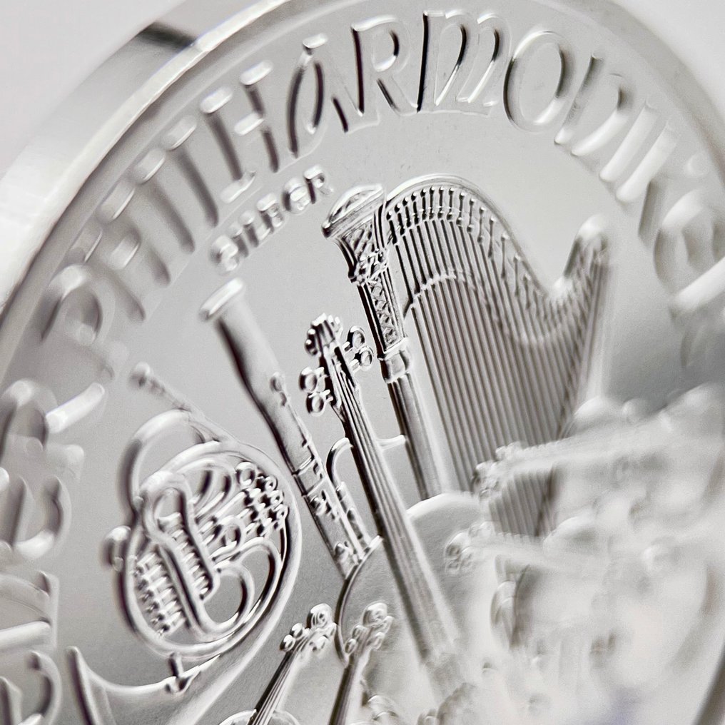 Itävalta. 1.5 Euro 2025 Silver Philharmonic Coin 1 oz (.999) BU  (Ei pohjahintaa) #2.1