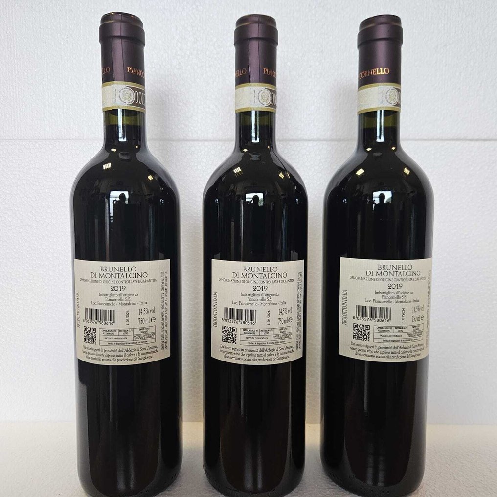 2019 Piancornello - Μπρουνέλο ντι Μονταλσίνο - 3 Bottles (0.75L) #4.3