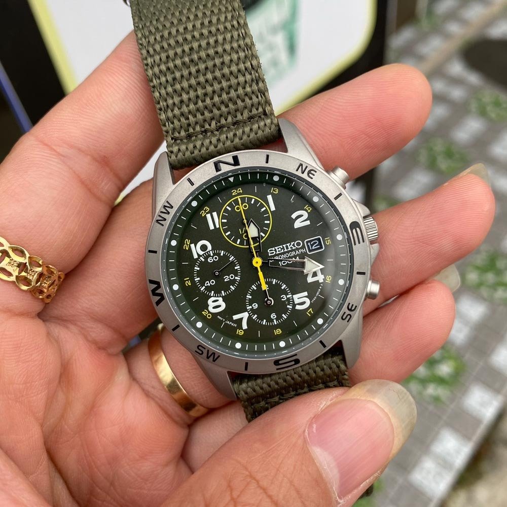 SEIKO 5, CHRONO MILITARY - NEW, BOX, CARD - No reserve price - SND - Men - 2025 #2.1