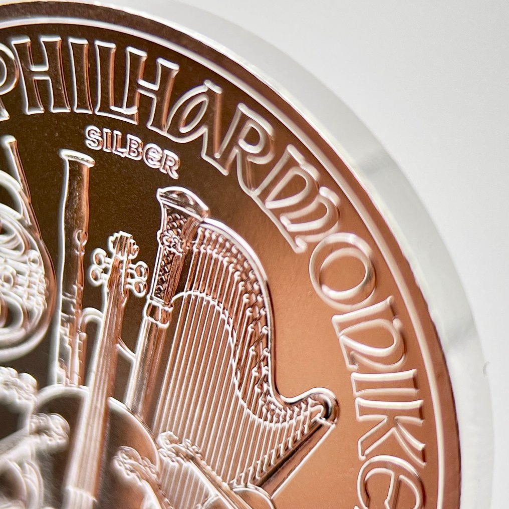 Itävalta. 1.5 Euro 2025 Silver Philharmonic Coin 1 oz (.999) BU  (Ei pohjahintaa) #3.2