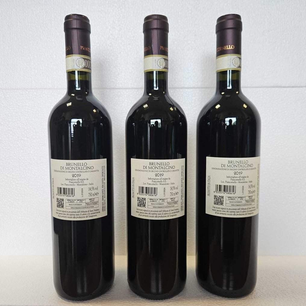 2019 Piancornello - Μπρουνέλο ντι Μονταλσίνο - 3 Bottles (0.75L) #1.0