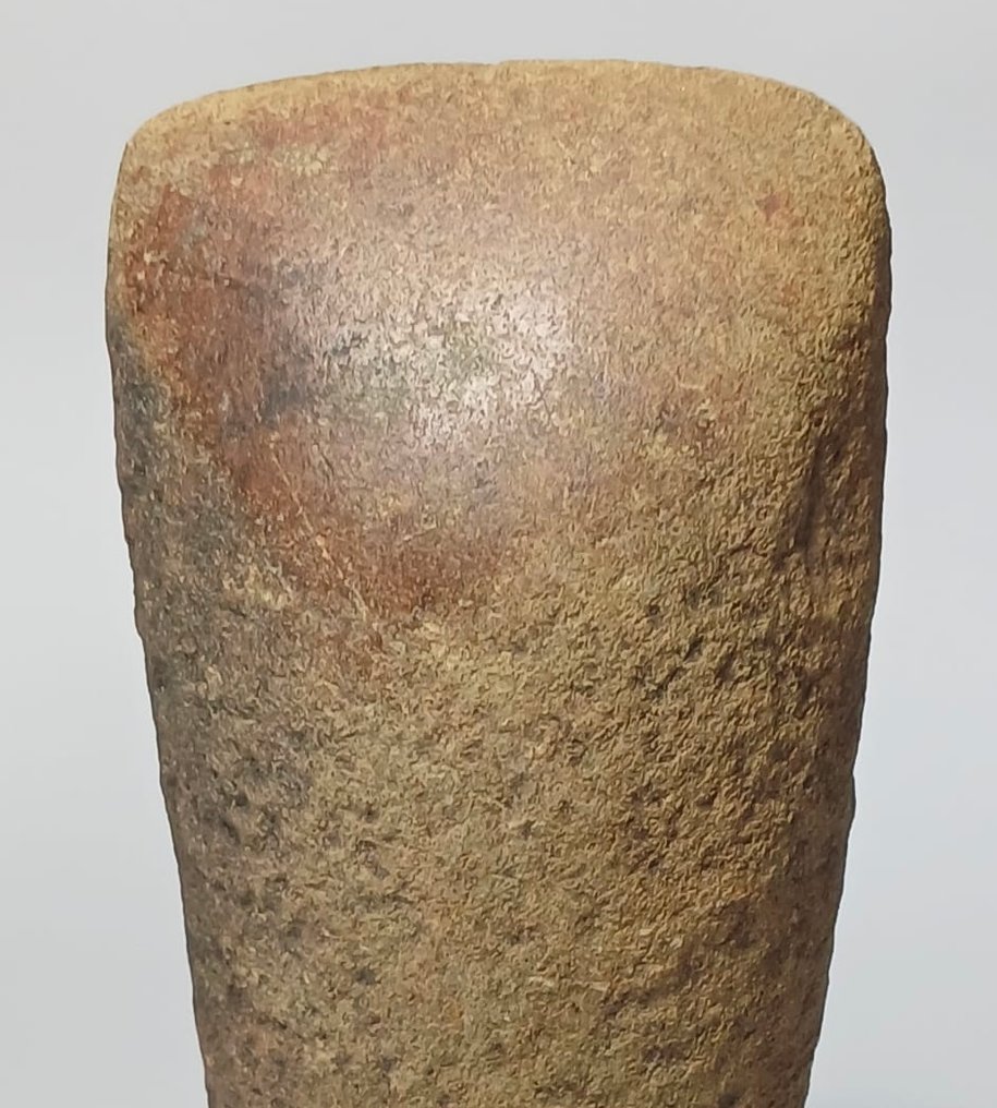新石器時代 石头 短柄小斧 - 12.5 cm #1.0